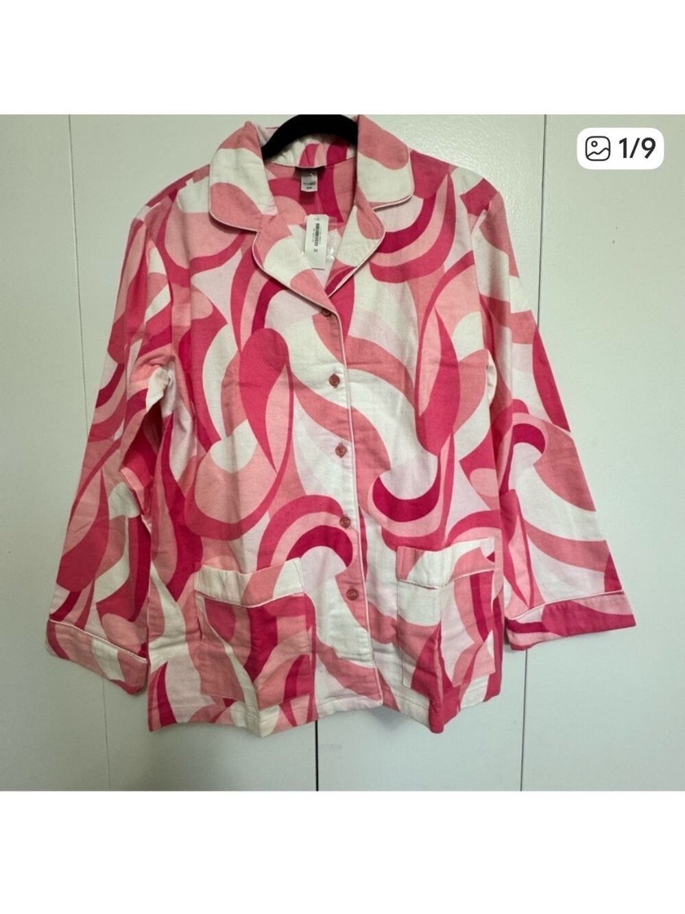 La SENZA Pink and White Swirl Pajama Set